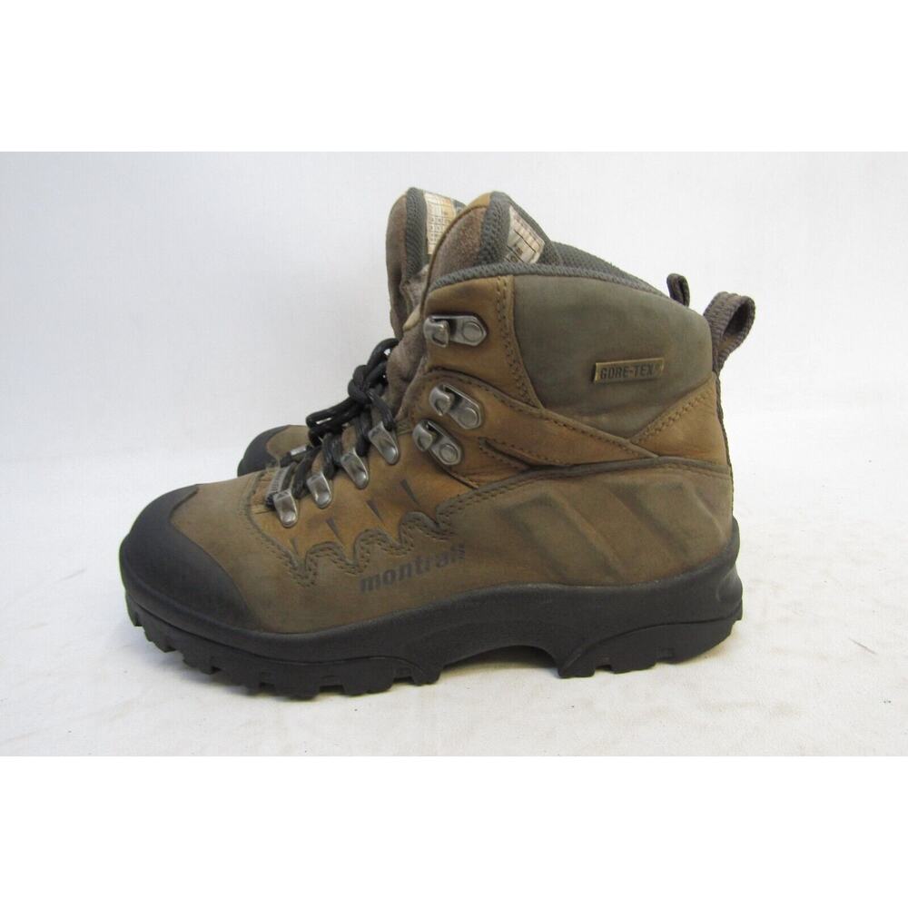 Montrail Womens Size 7.5 Brown Leather Lace Up Ankle Hiking Boots